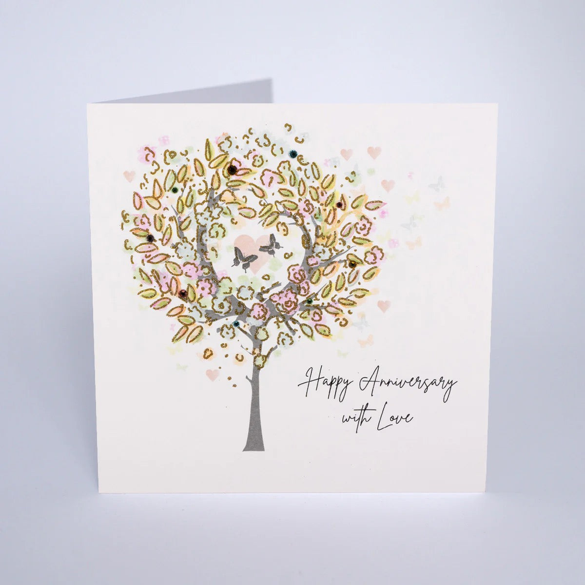 Card 16x16cm - Happy Anniversary With Love