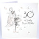 Card 21x21cm - 30 And Sparkling - Bring On The Bubbles