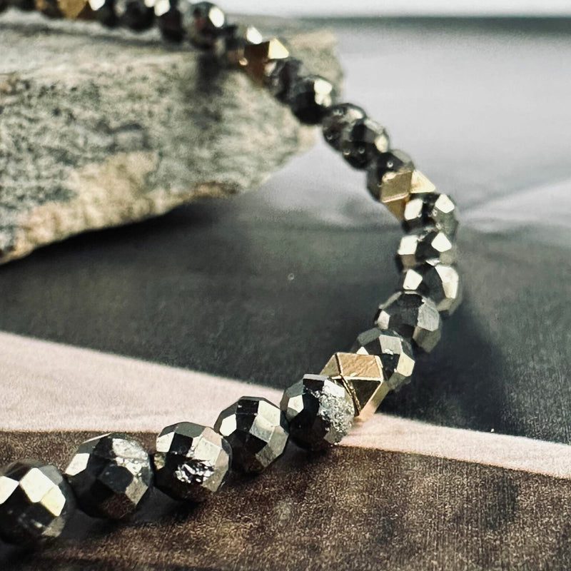 Bracelet - Semi Precious Stones-Pyrite