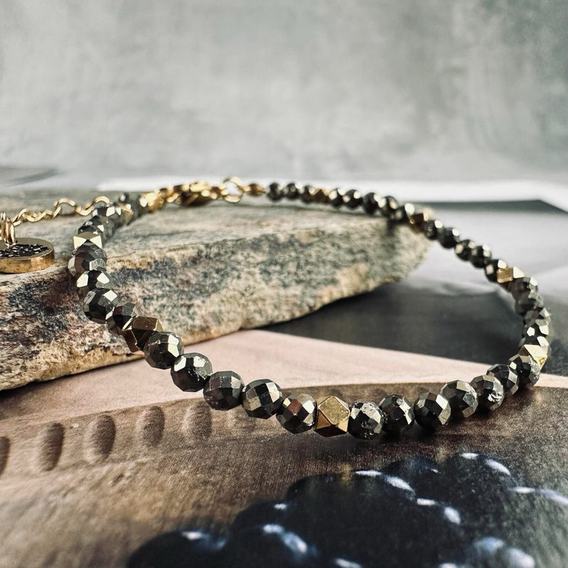 Bracelet - Semi Precious Stones-Pyrite