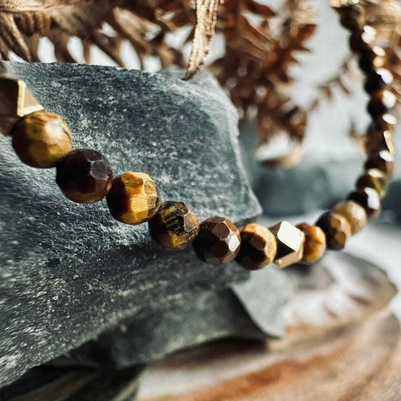 Bracelet - Semi Precious Stones - Tiger Eye