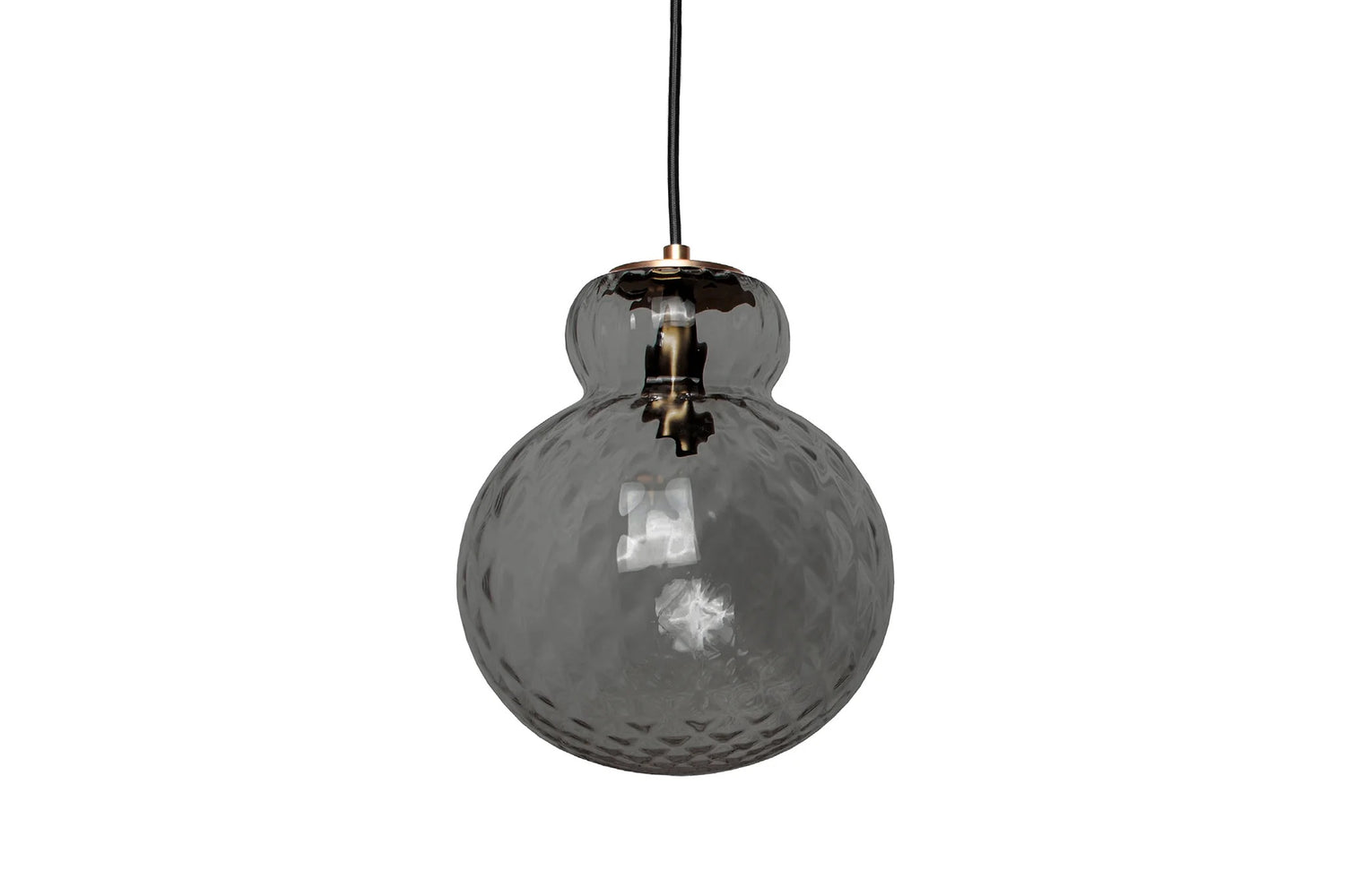 Lily Pendent Light  - Harlequin - Grey - Brassware - Small