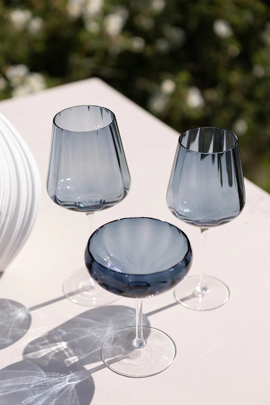 Meadow Stemware - Blue Cocktail Glass