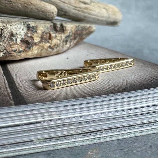 EVALISA - Earrings 925 Sterling Silver - Gold plated