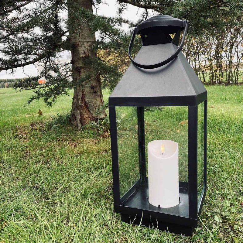 Lantern With LED - Black