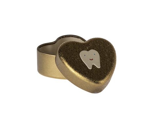 Tooth Box Heart - Gold