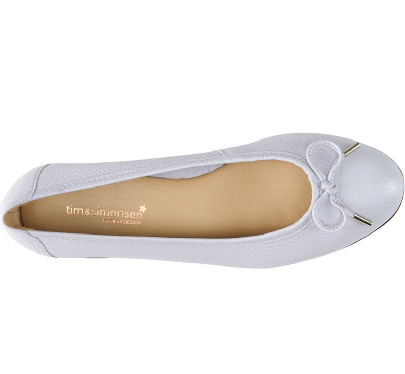 Ditte Ballerina Shoes - Tumbled Blue