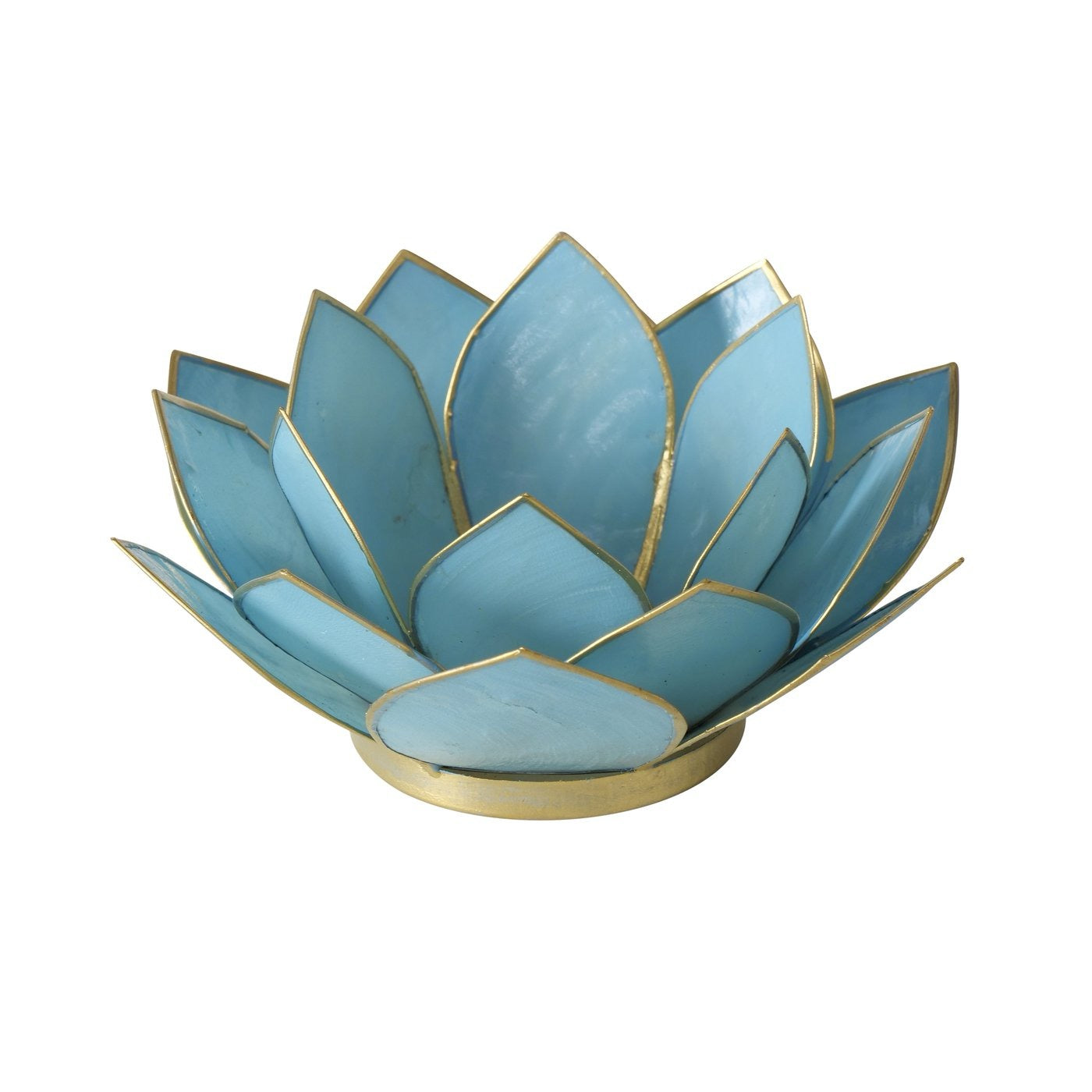 Tealight Holder Lotus - Blue