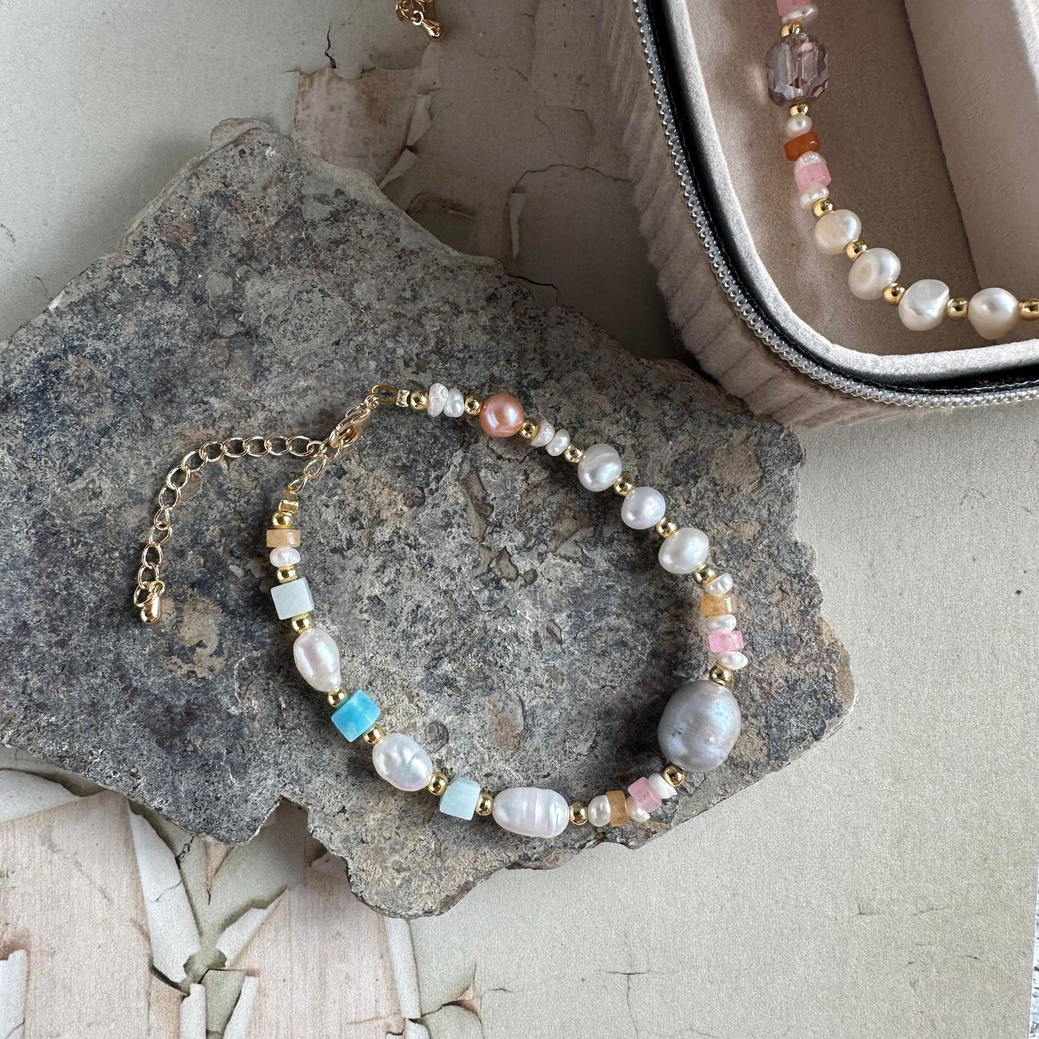 Bracelet LAURA - Freshwater Pearl - Multicolour