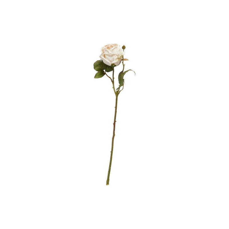 Rose Flower Stem - L44cm - Creme
