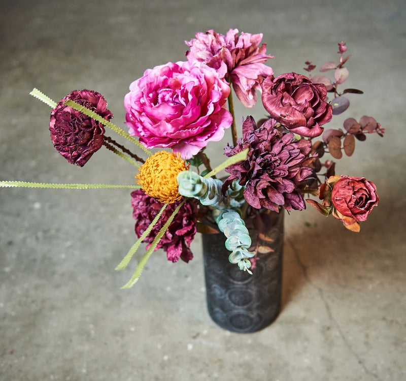 Ranunculus Flower Stem - L43cm - Dark Purple