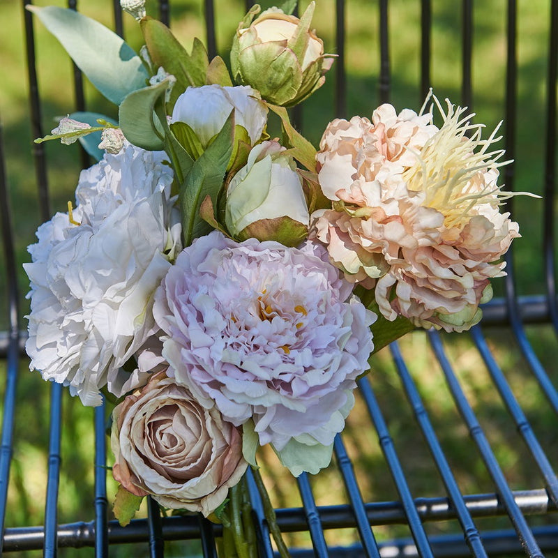 Peony Stem - L65cm - Creme