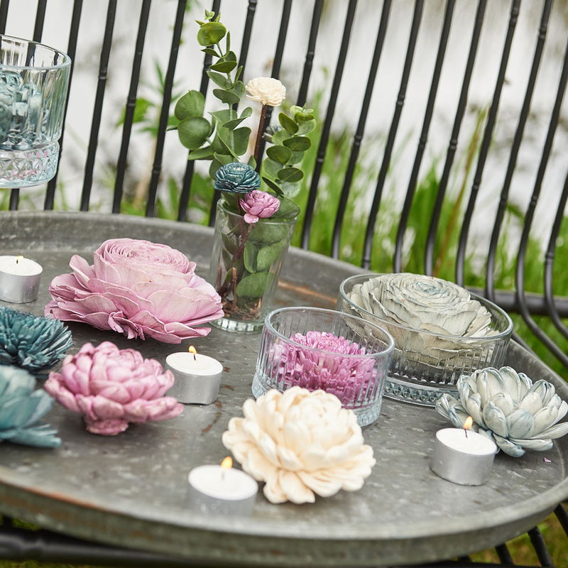 Flower Head - D12cm - Sea Green
