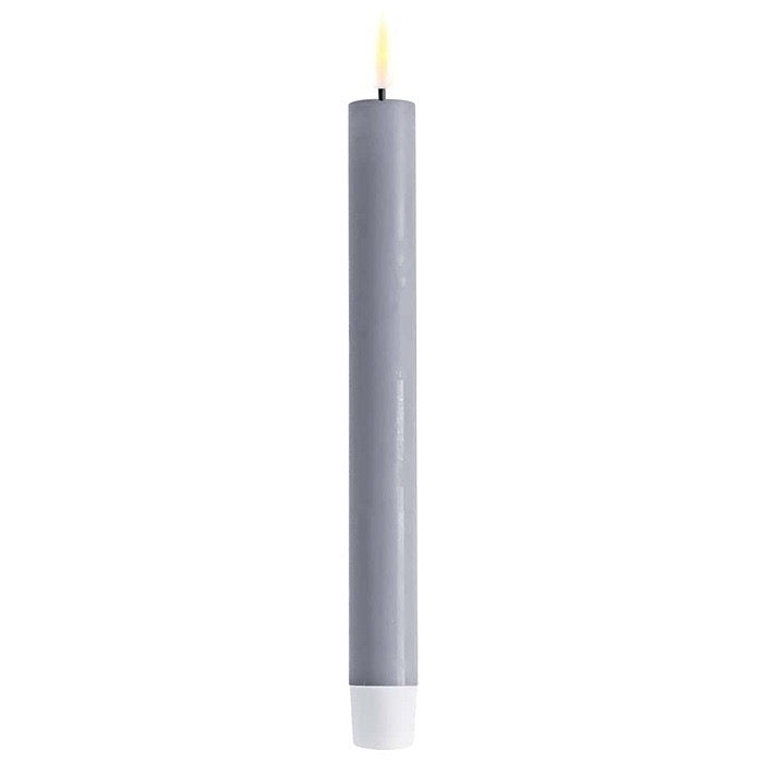 Dinner Candles LED -24cm - Set/2 - Dusty Blue