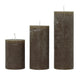 Block Candle D7 x H15cm - Rustic Succade