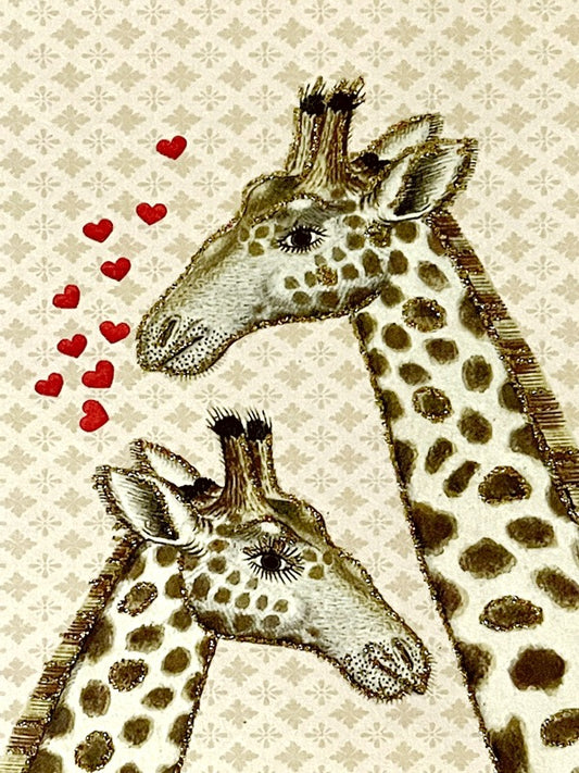 Greeting Card - Giraffes