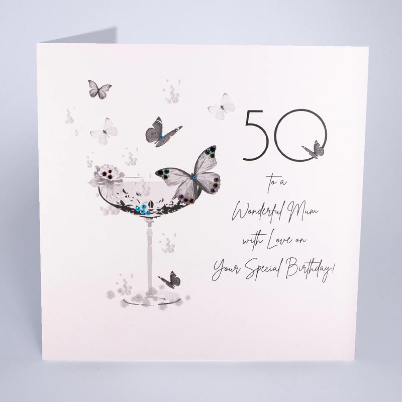 Card - 50 To A Wonderful Mum....