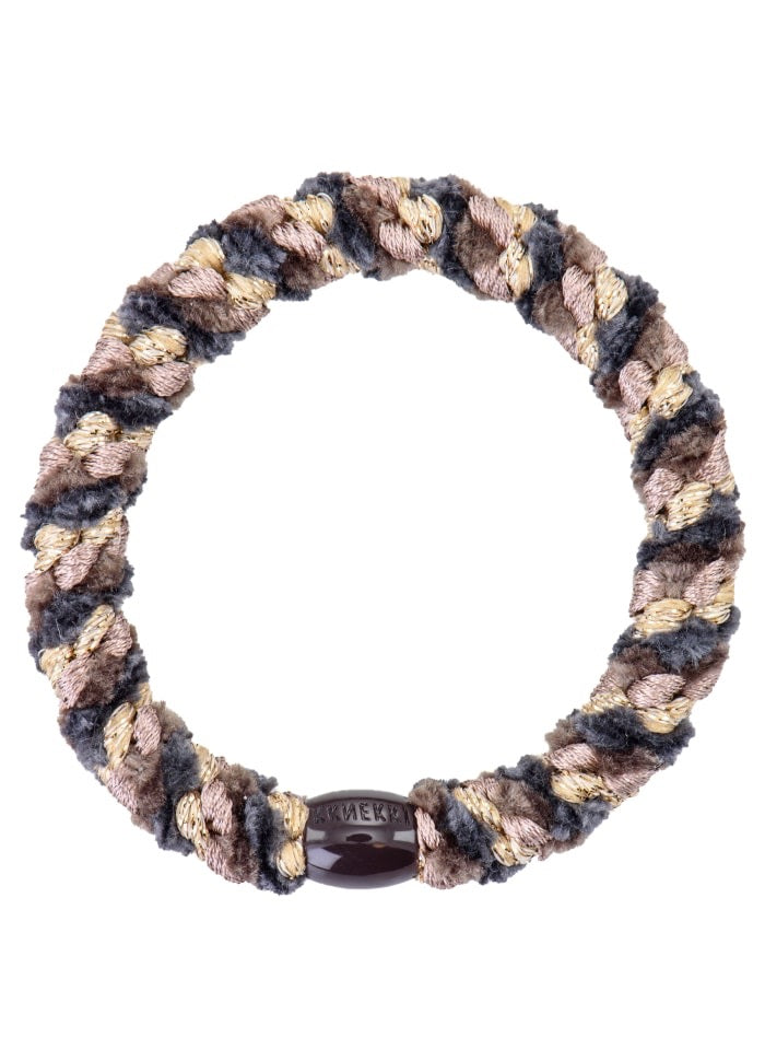 Hair Tie Stripe Glitter - Mix Moss Grey
