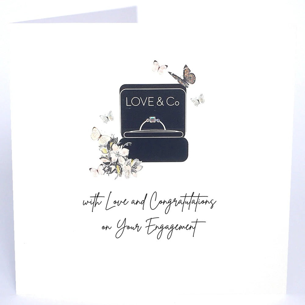 Card - With Love And Congratulations On Your Engagement