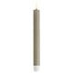 Dinner Candles LED -24cm - Set/2 - Sand