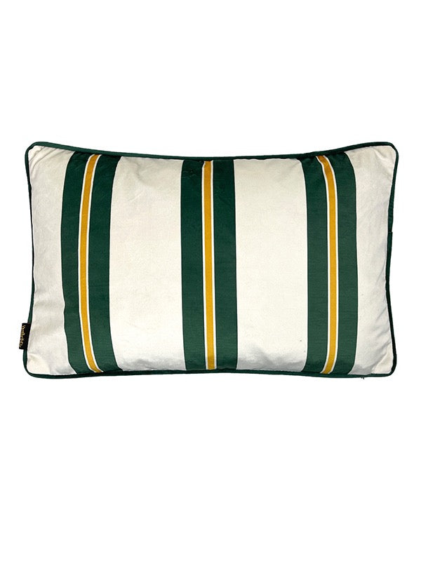 Cushion With Filling - Green Stripe