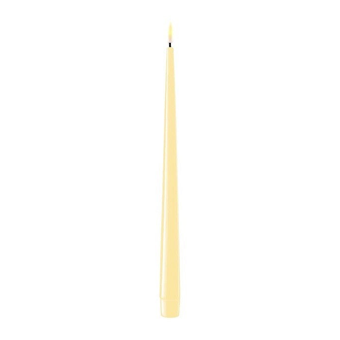 Dinner Candles LED - H 28 cm - Set/2 - Yellow