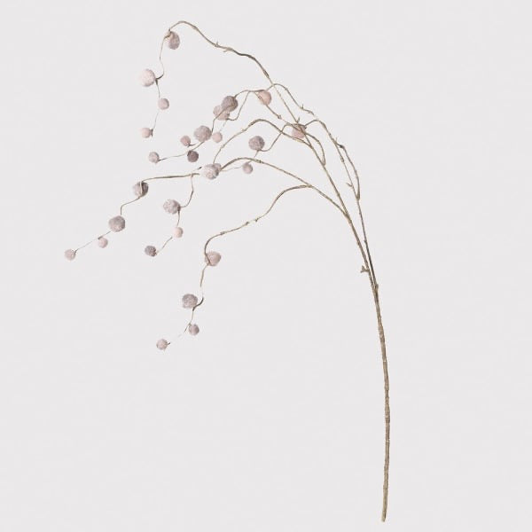 Brown Pom Pom Willlow Spray