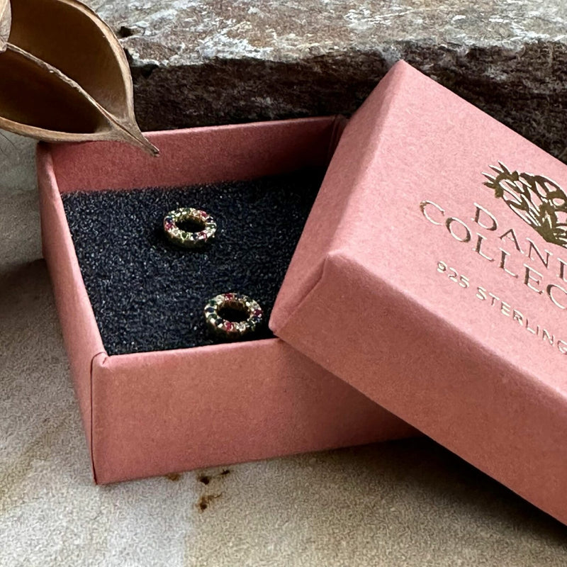 ELVIRA - Halo Earrings - Multi Colour