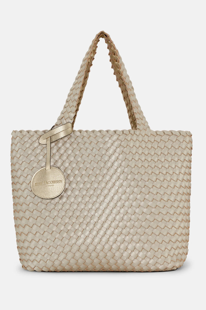 Handbag BAG08 - Woven - Platin/Silver