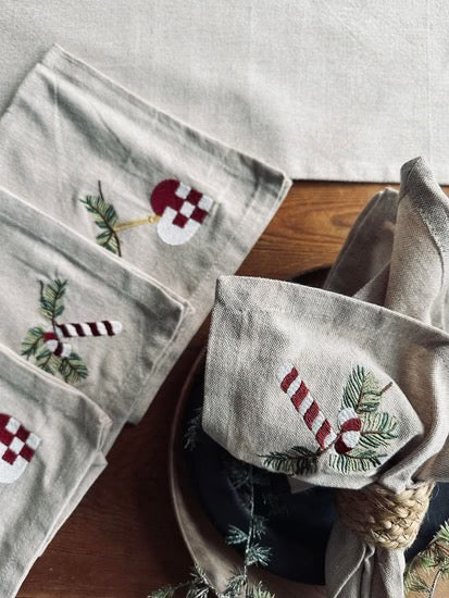 Christmas Napkin - Set/4 - Fabric