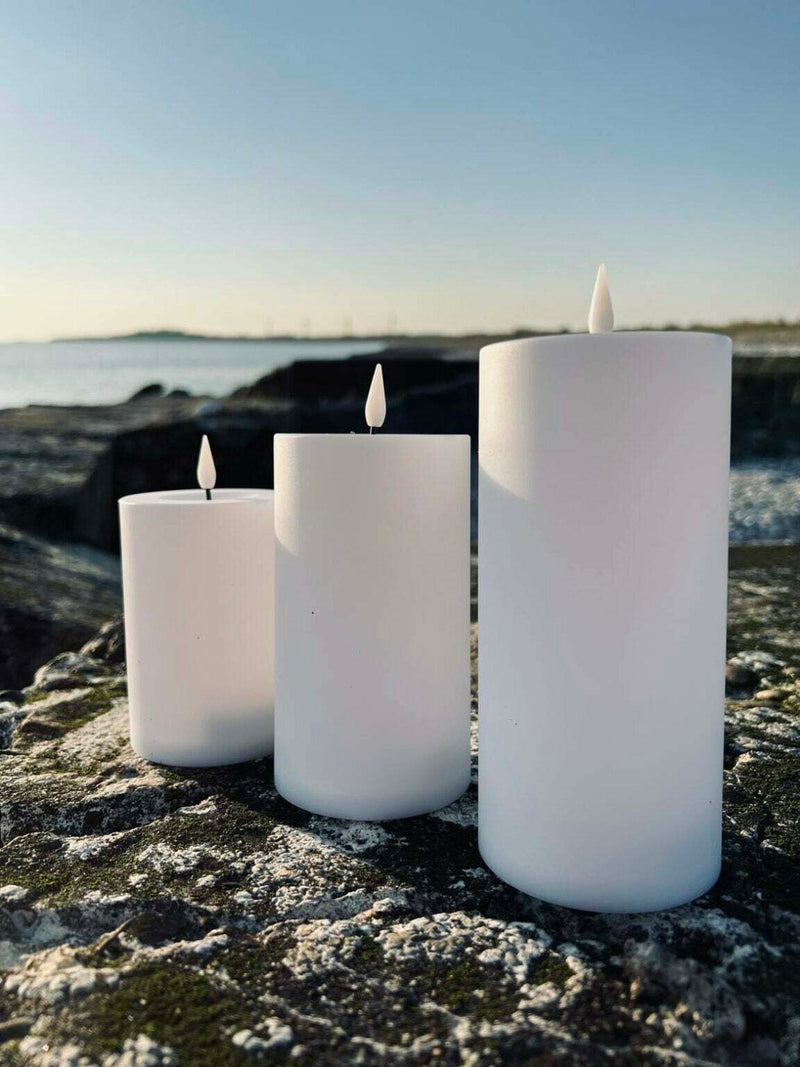 LED OUTDOOR Block Candles Set/3 - EVERYDAY