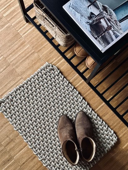 Door Mat - Brown/Beige - 100% Cotton