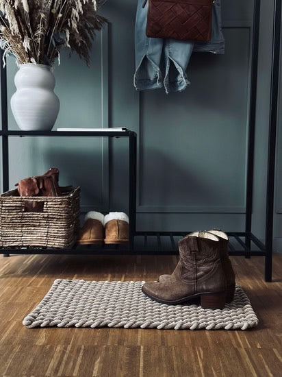 Door Mat - Brown/Beige - 100% Cotton
