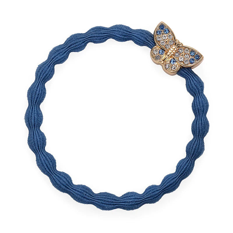 Hair Tie - BUTTERFLY - Dove Blue