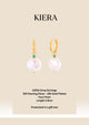 Earrings -KIERA-925Sterling Silver/Faux Pearl