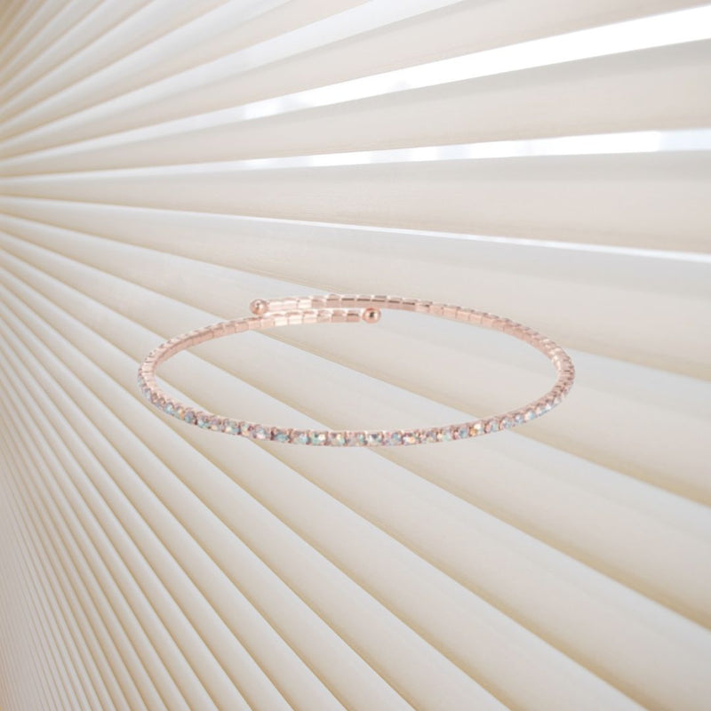 Bangle - EMMA - CZ PEARL - Gold Plated
