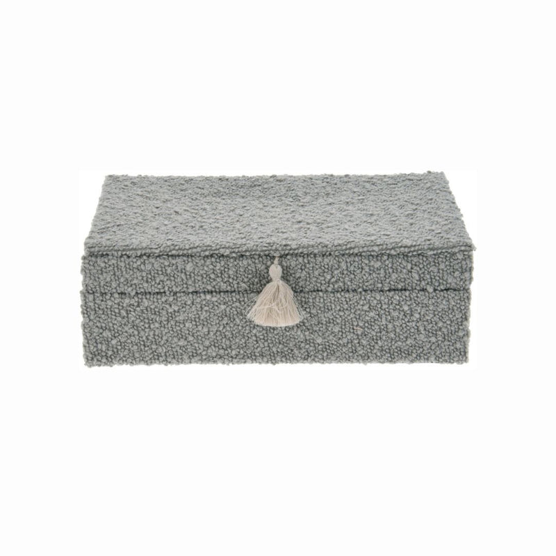 Jewellery Box - Boucle - Grey