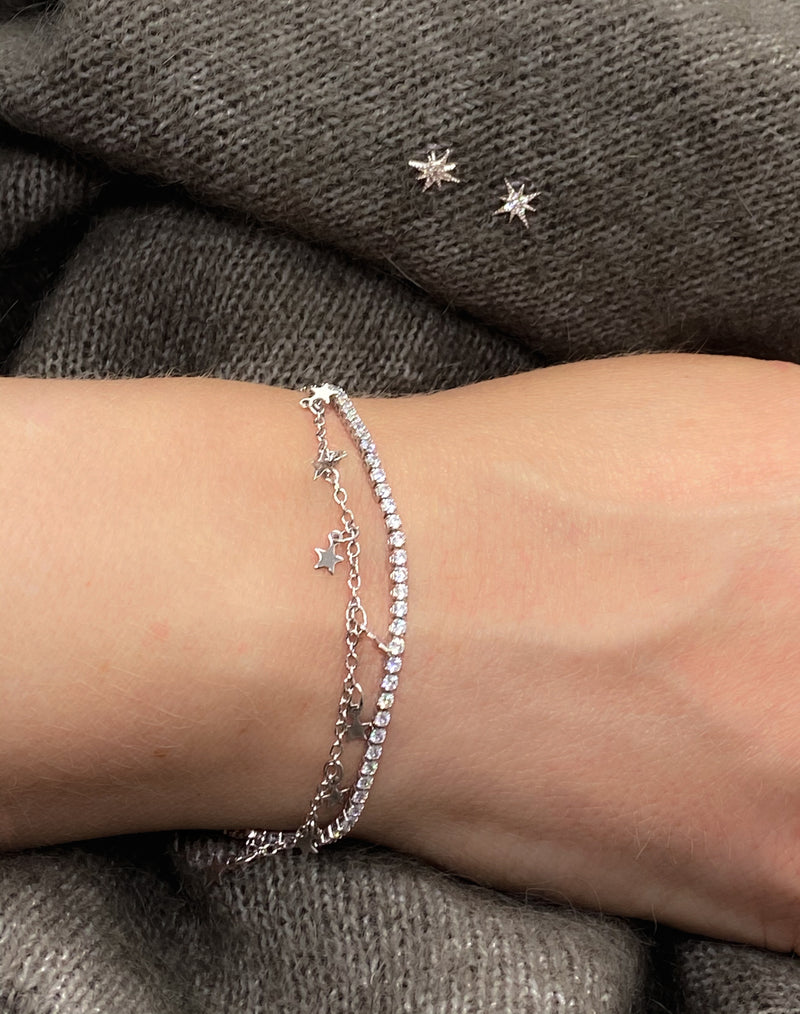 Bracelet - MARIAH - Rhodium Plated