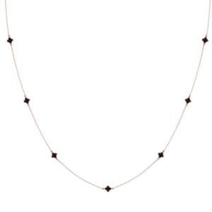 VIA London - Necklace with Enamel Clovers
