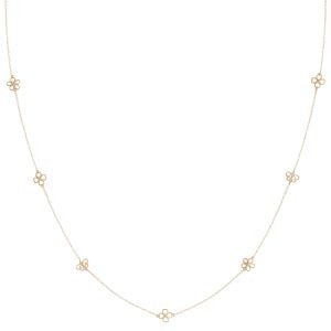 VIA London - Long Necklace with Flowers & Butterflies