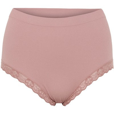 Feline Rib Midi Knickers - Antique Rose
