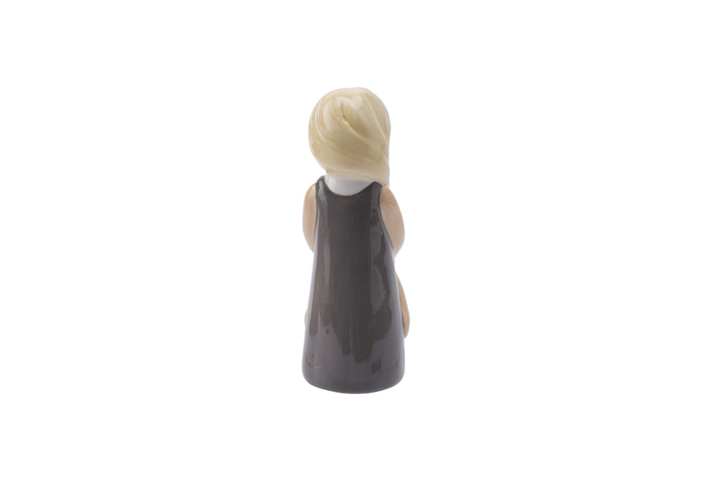 Mother and Daughter Ceramic Figurine