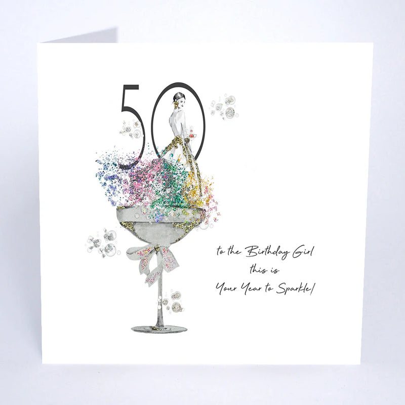 Card - 50th To The Birthday Girl
