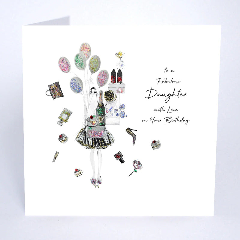 Card - To A Faboloud Daughter With Love On Your Birthday