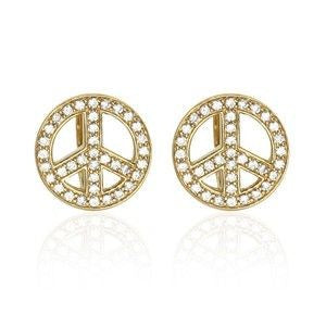 Juleo Jewellery - Statement Peace Sign Stud Earring