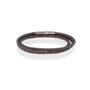 Juleo Jewellery - Triple Grey Leather - 19cm