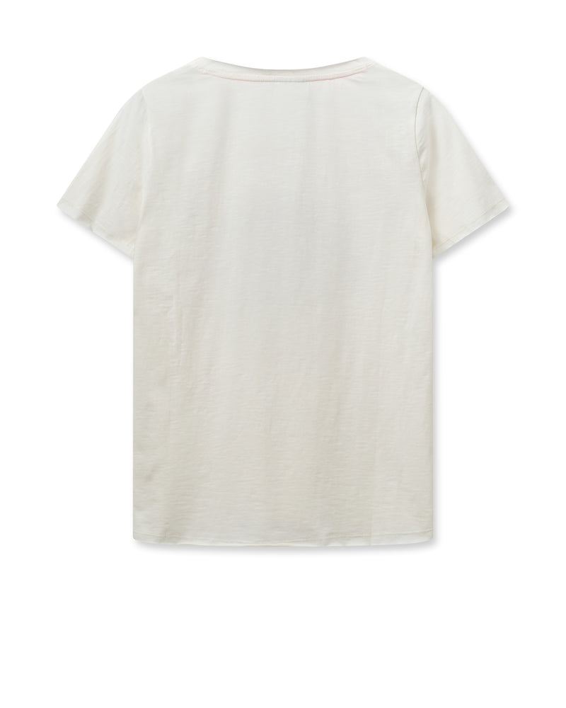 T-Shirt - CARO O-SS TEE - Ecru - LB