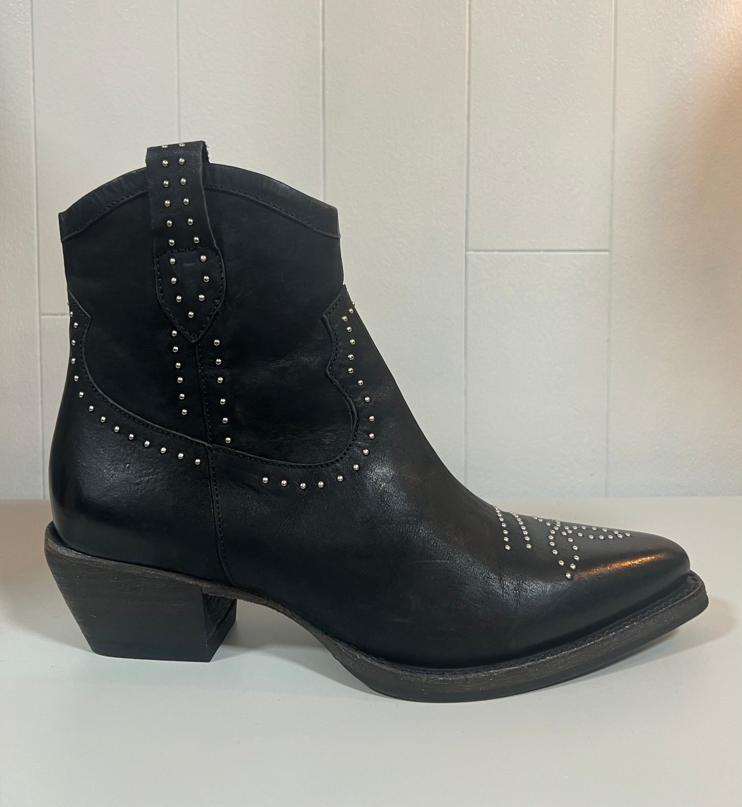 Boots Ankle Cowboy -  Silver Studs