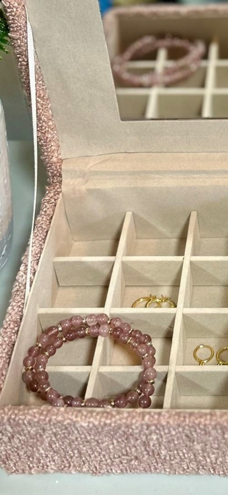 Jewellery Box - Boucle - Vintage Rose