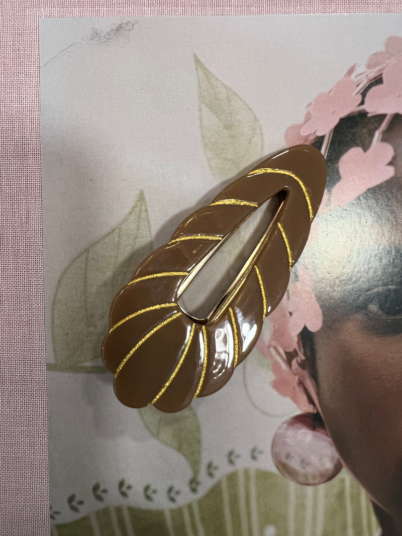 Hair Clip - Caramel